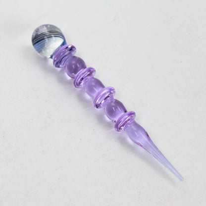 Shine glassworks | coloured Dabber with Dichro End-Made In Canada