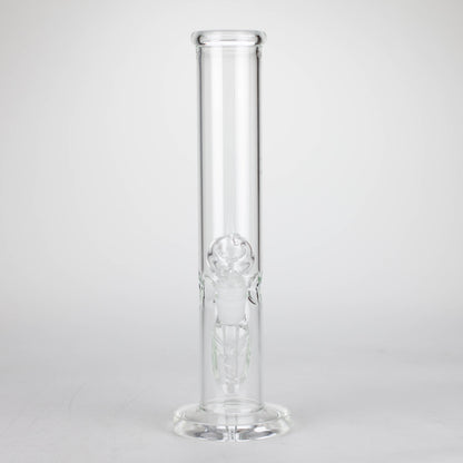 12" Clear Straight Tube Bong