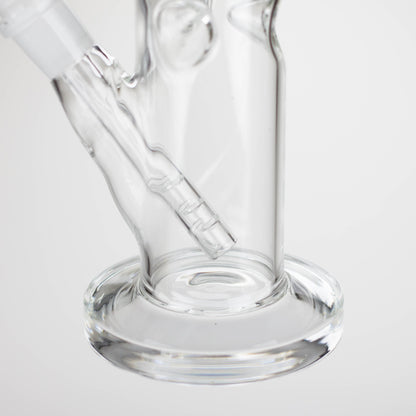 12" Clear Straight Tube Bong