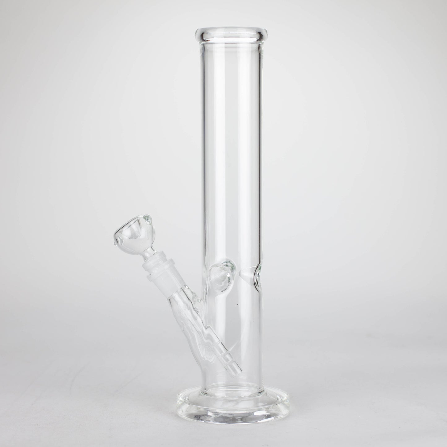 12" Clear Straight Tube Bong