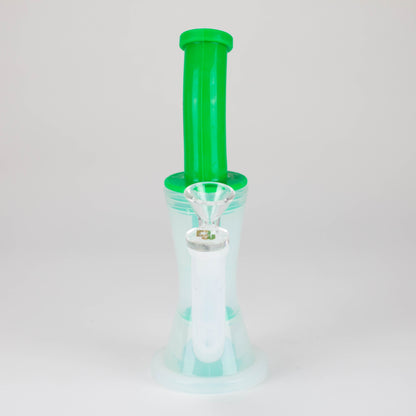 Dabware | Silicone Bubbler Platinum 10" Double Perc (Green)