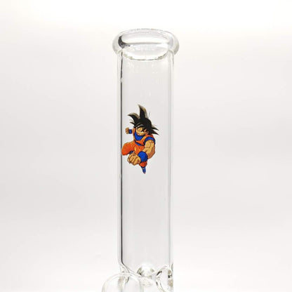 12"  44mm Tube 4mm Cartoon Design Beaker Bong
