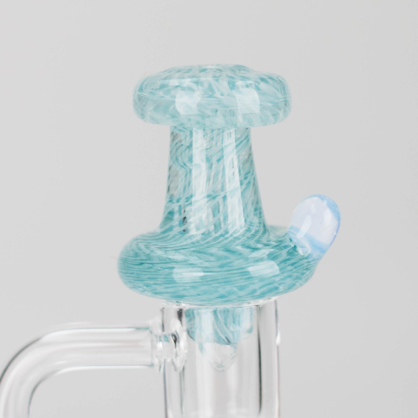 Shine Glassworks | Large Latticino Directional Carb Cap - Made in Canada
