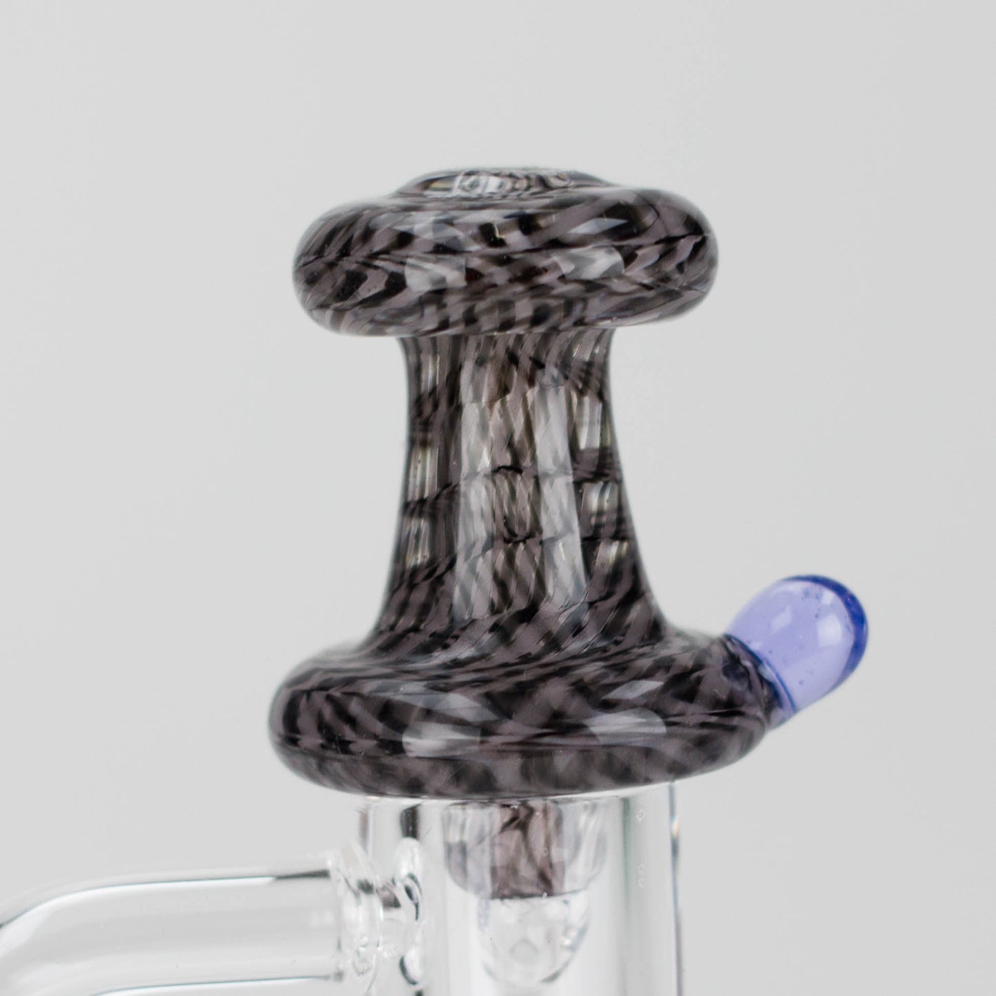 Shine Glassworks | Large Latticino Directional Carb Cap - Made in Canada