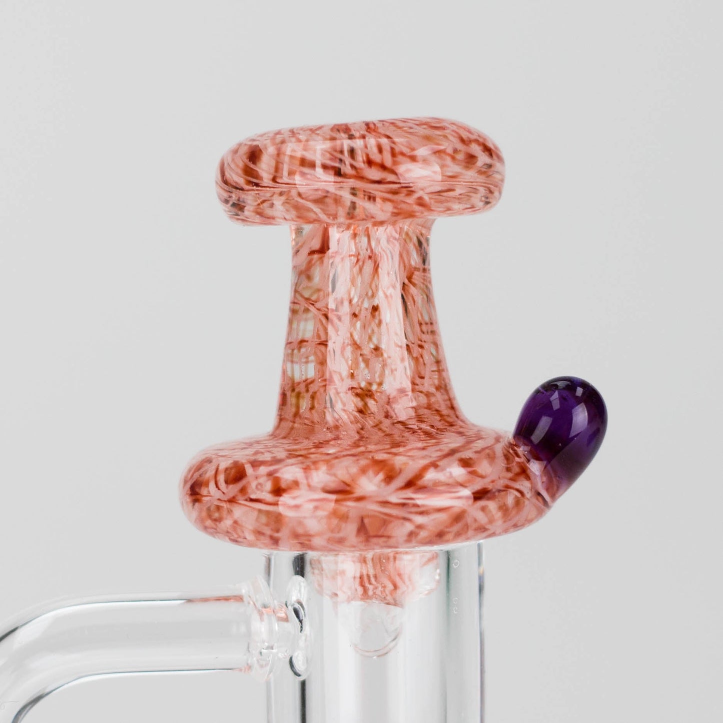Shine Glassworks | Large Latticino Directional Carb Cap - Made in Canada