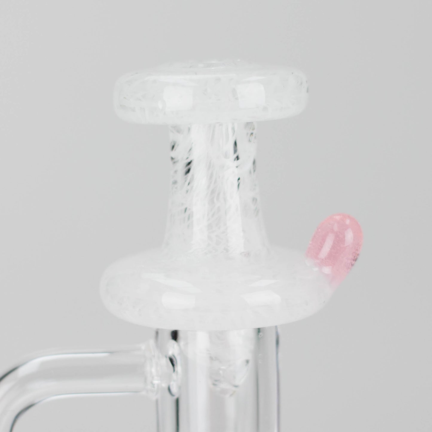 Shine Glassworks | Large Latticino Directional Carb Cap - Made in Canada