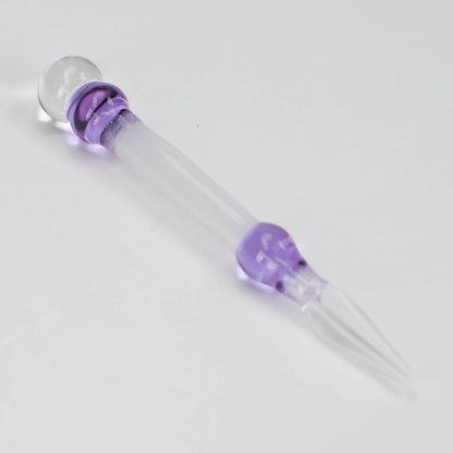 Shine glassworks | Glow in the dark Dabber with Small opal-Made In Canada