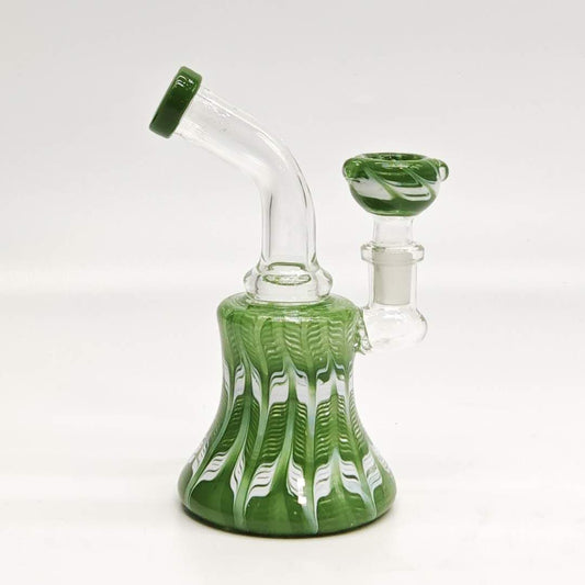 6" Wig-Wag Glass Water  Bong