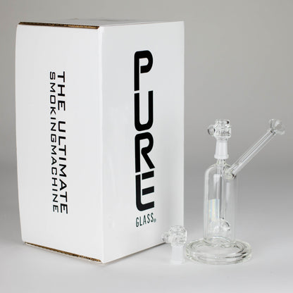 Pure Glass | 6.5" Solaris 10mm Bubbler Clear