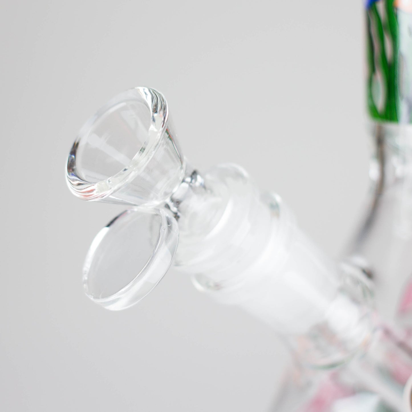 10" Glow in the dark Glass Bong With  Mushroom Design