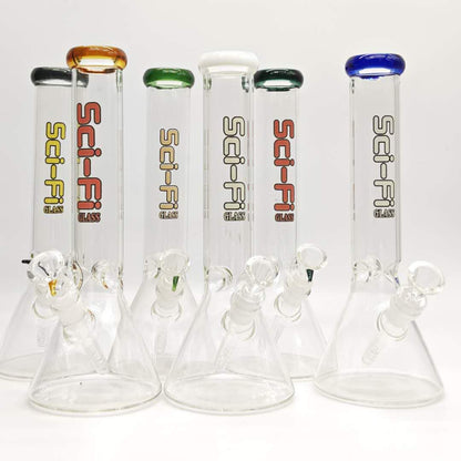 12“ 4mm Color Assorted Beaker Bong