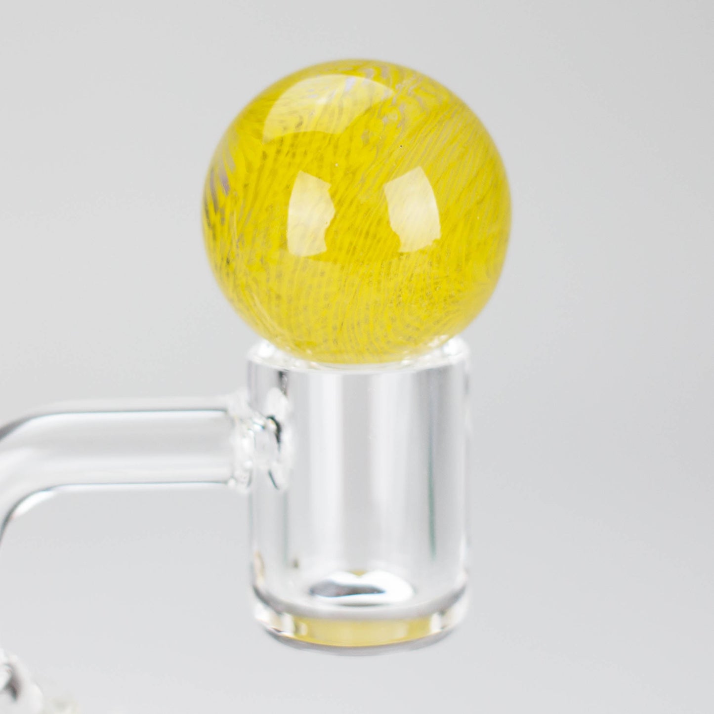 Shine Glassworks | Latticino Marble Carb Cap - Made in Canada