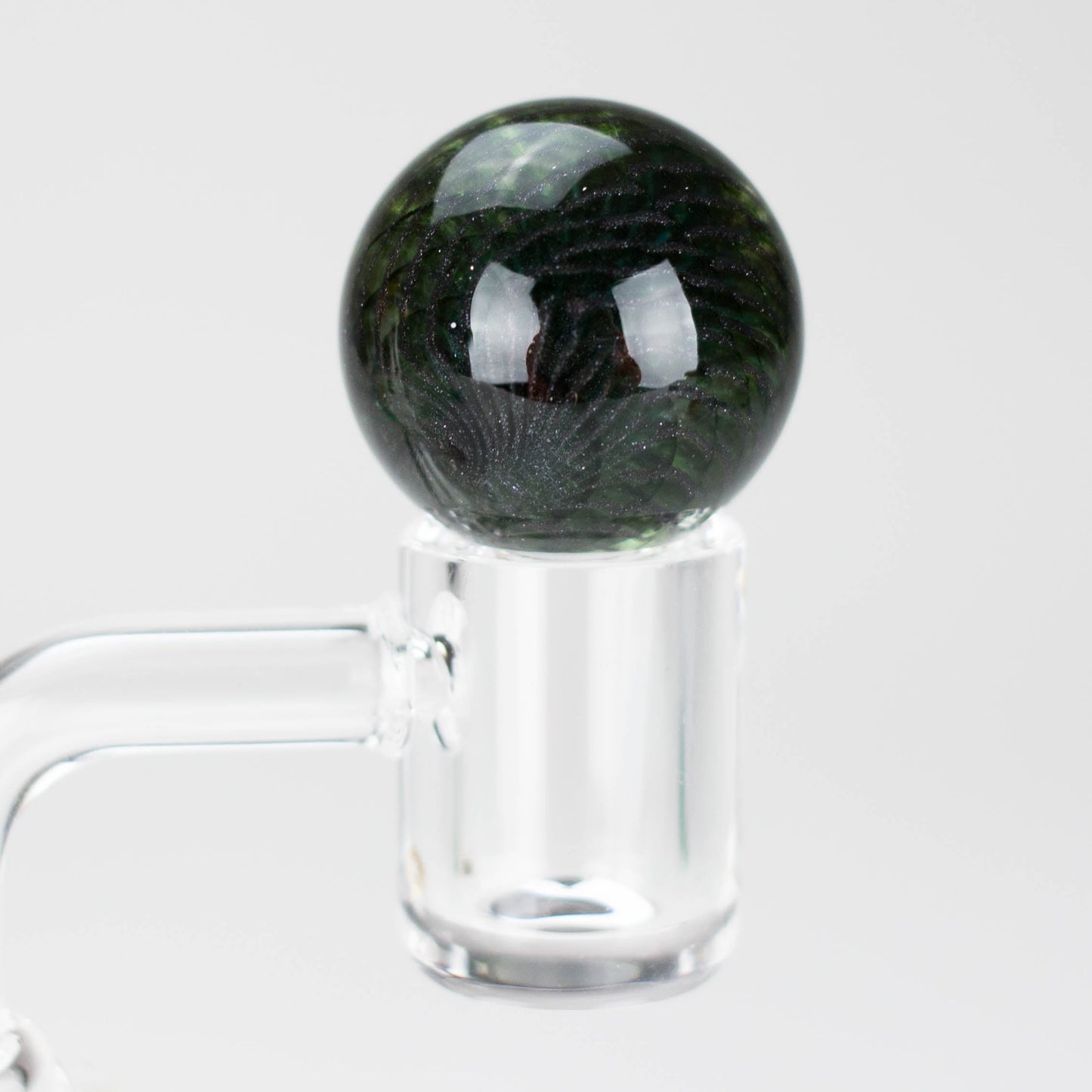 Shine Glassworks | Latticino Marble Carb Cap - Made in Canada