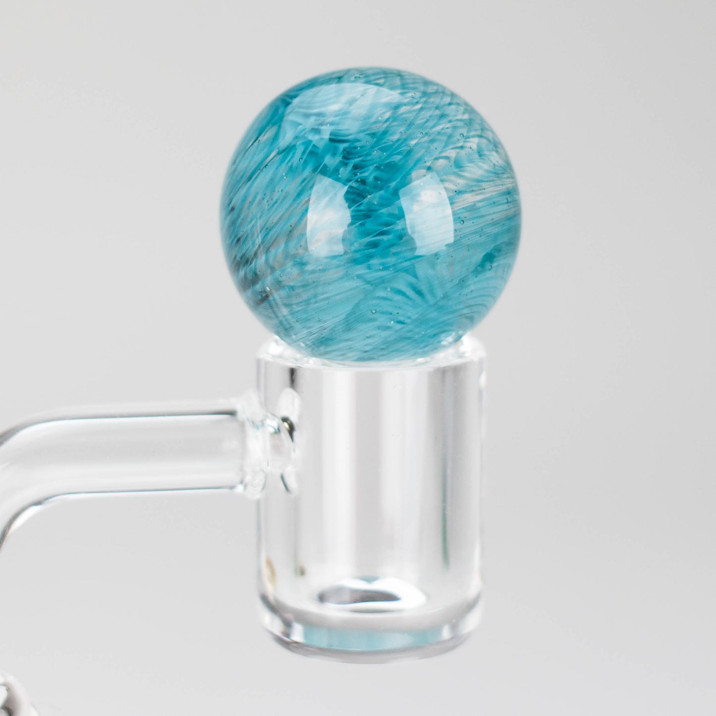 Shine Glassworks | Latticino Marble Carb Cap - Made in Canada