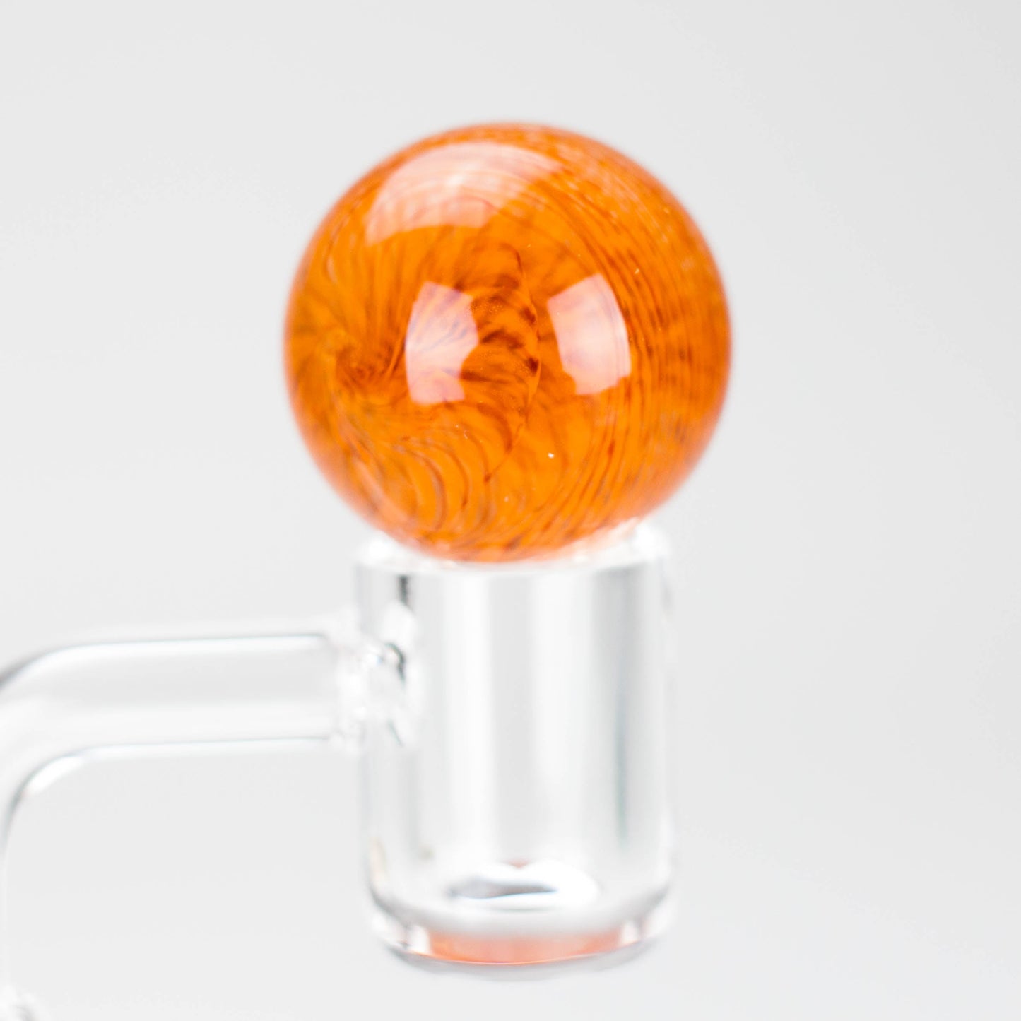 Shine Glassworks | Latticino Marble Carb Cap - Made in Canada