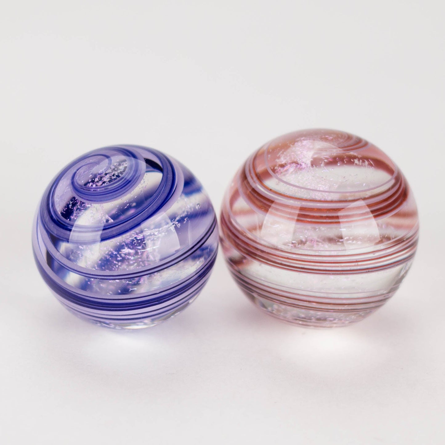 Shine Glassworks | Dicrhoic Swirl Carb Cap marble-Made in Canada