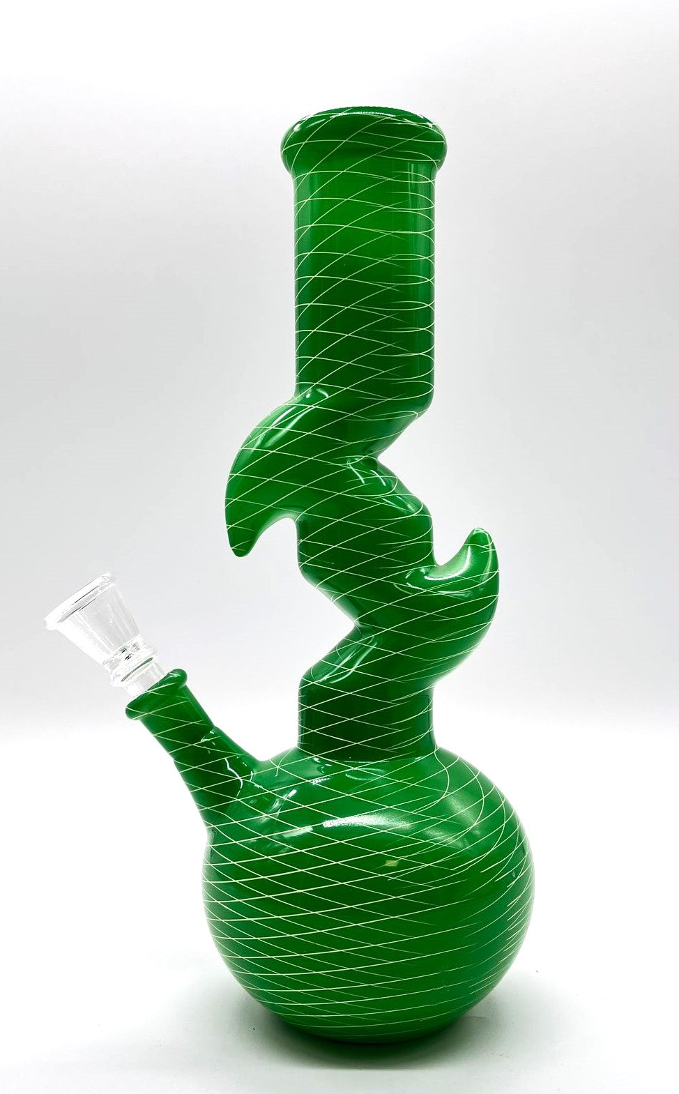 9.5" Zig-zag Designed Bong - Assorted Color