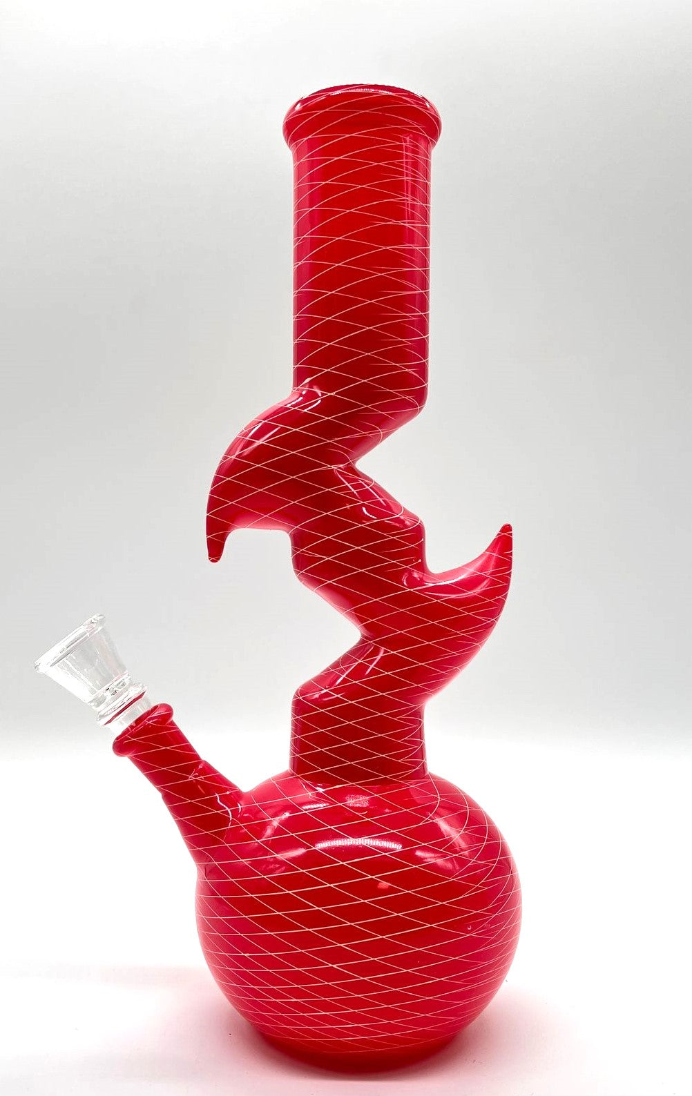 9.5" Zig-zag Designed Bong - Assorted Color