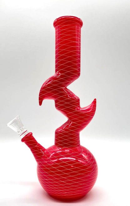 9.5" Zig-zag Designed Bong - Assorted Color