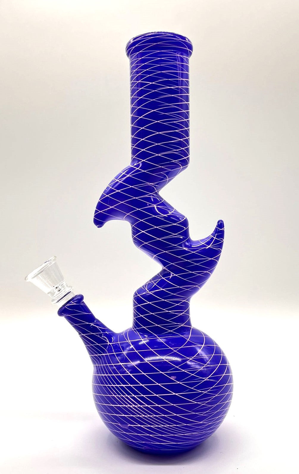 9.5" Zig-zag Designed Bong - Assorted Color
