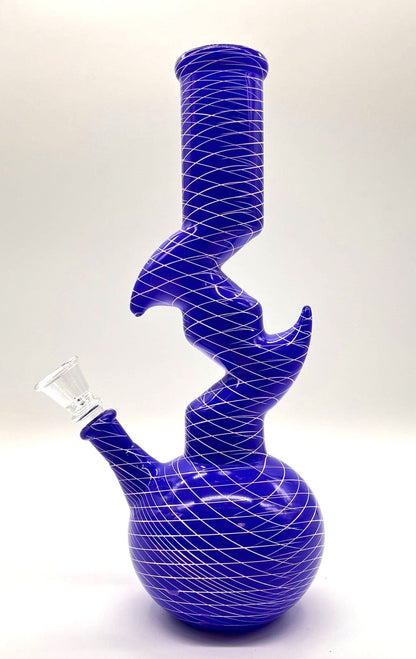 9.5" Zig-zag Designed Bong - Assorted Color