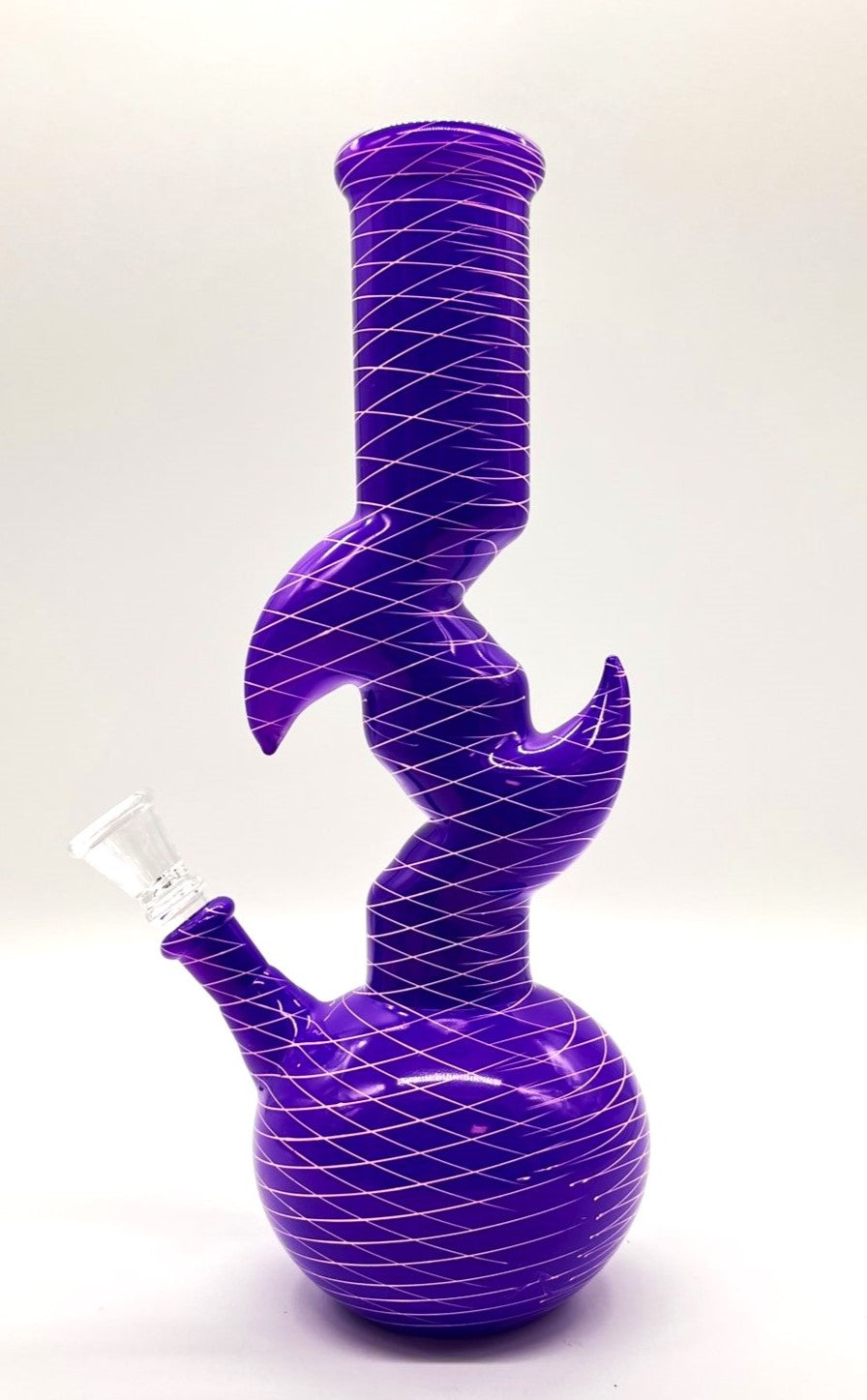 9.5" Zig-zag Designed Bong - Assorted Color
