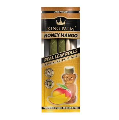 a single packet of king palm wraps honey mango flavor