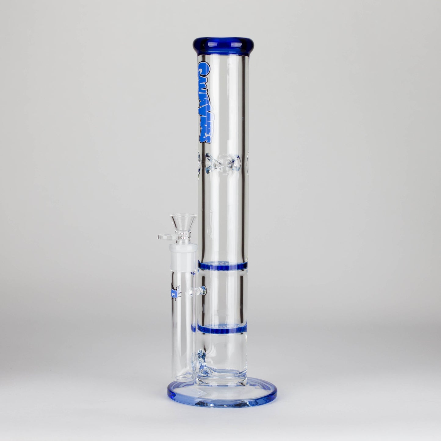 Ganjavibes | Honeycomb 14" Two Disk Percolator Glass Bong By Irie Vibes Series