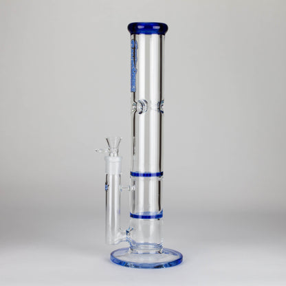 Ganjavibes | Honeycomb 14" Two Disk Percolator Glass Bong By Irie Vibes Series