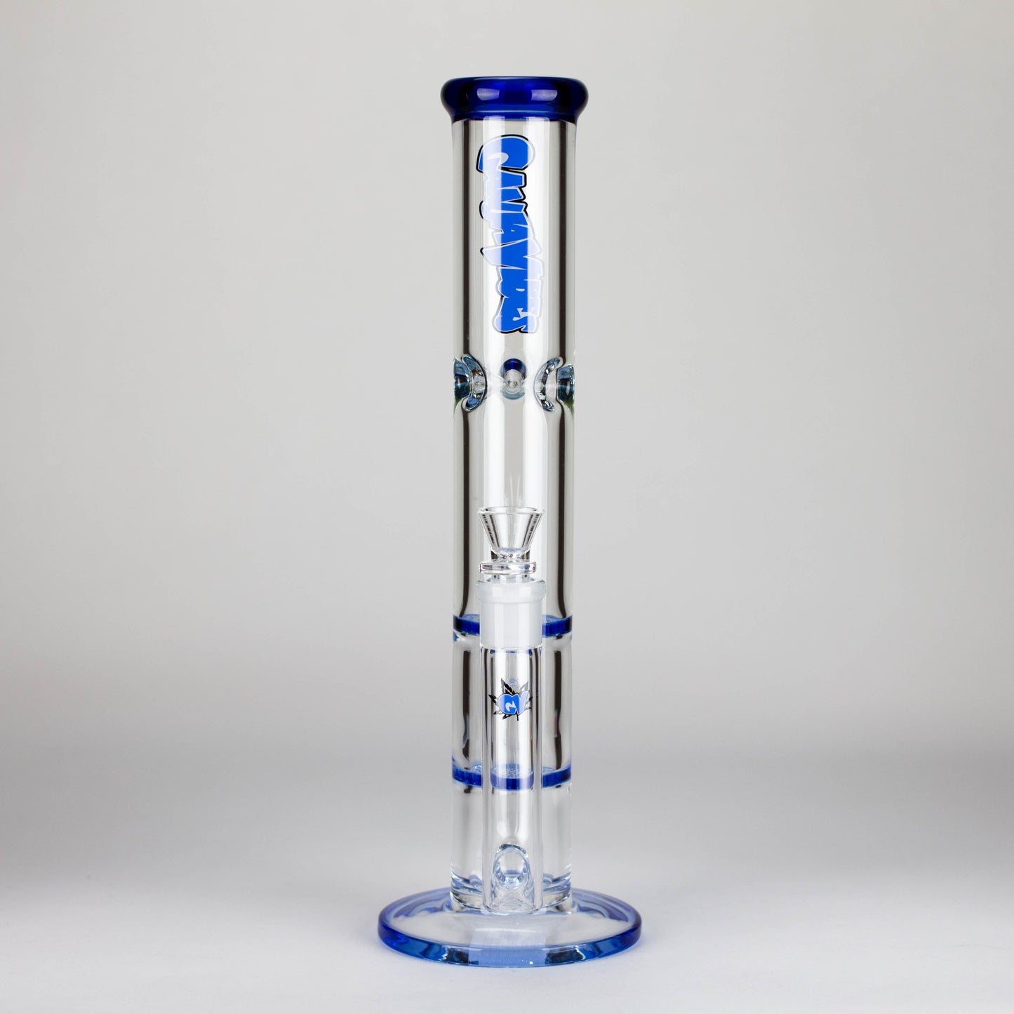 Ganjavibes | Honeycomb 14" Two Disk Percolator Glass Bong By Irie Vibes Series