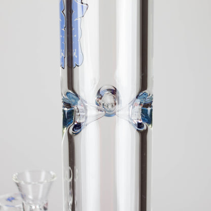 Ganjavibes | Honeycomb 14" Two Disk Percolator Glass Bong By Irie Vibes Series