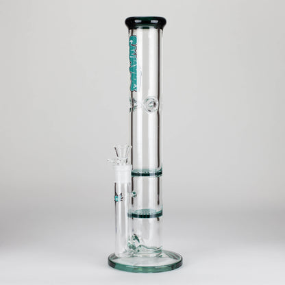 Ganjavibes | Honeycomb 14" Two Disk Percolator Glass Bong By Irie Vibes Series