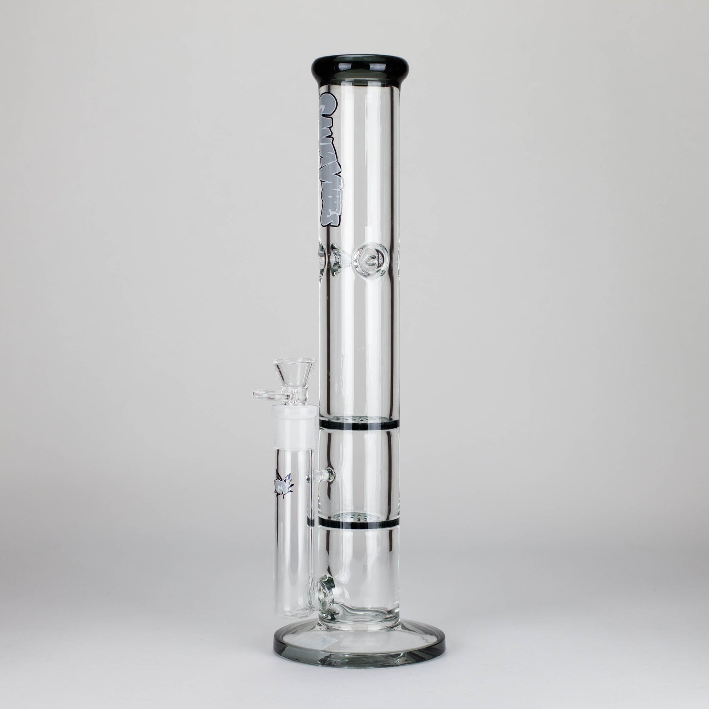 Ganjavibes | Honeycomb 14" Two Disk Percolator Glass Bong By Irie Vibes Series