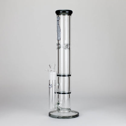 Ganjavibes | Honeycomb 14" Two Disk Percolator Glass Bong By Irie Vibes Series