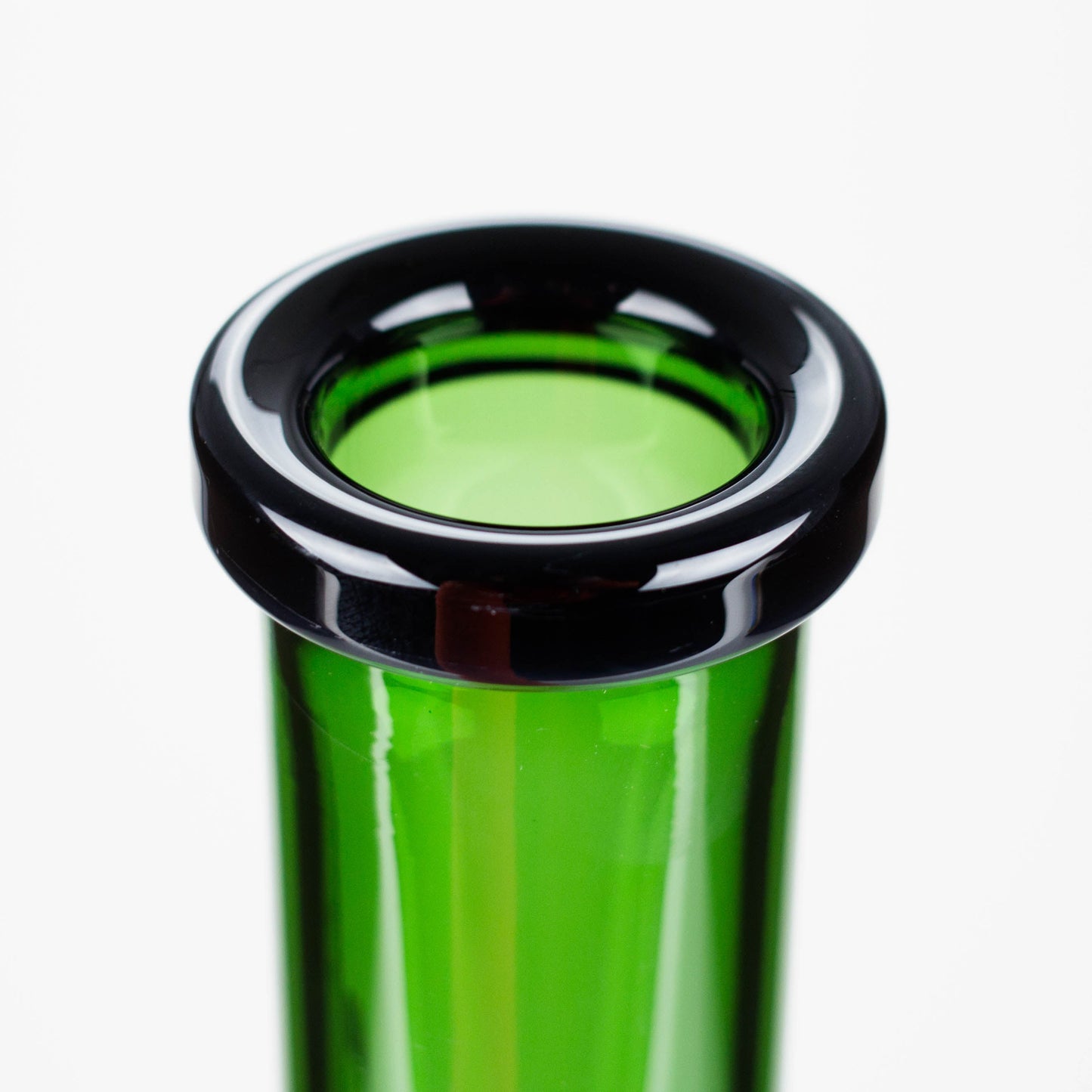 Genie | 18" 9 mm color-tube and clear-bottom beaker water bong