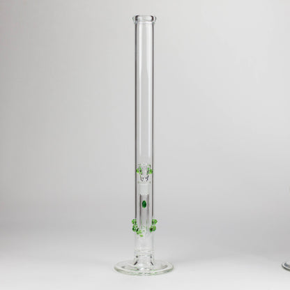 Shine Glassworks | 22 inch 38mm Straight Tube with opal accents -Made in Canada