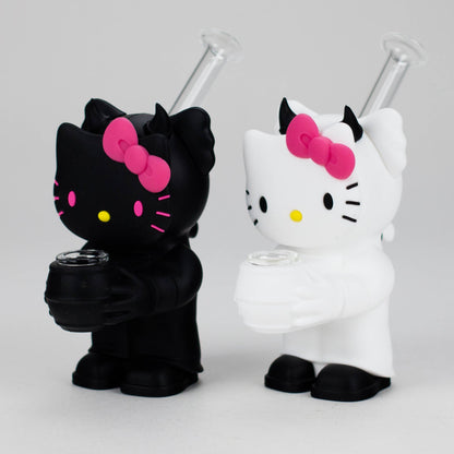 5.5" Devil Kitty Silicone Water Pipe-Assorted