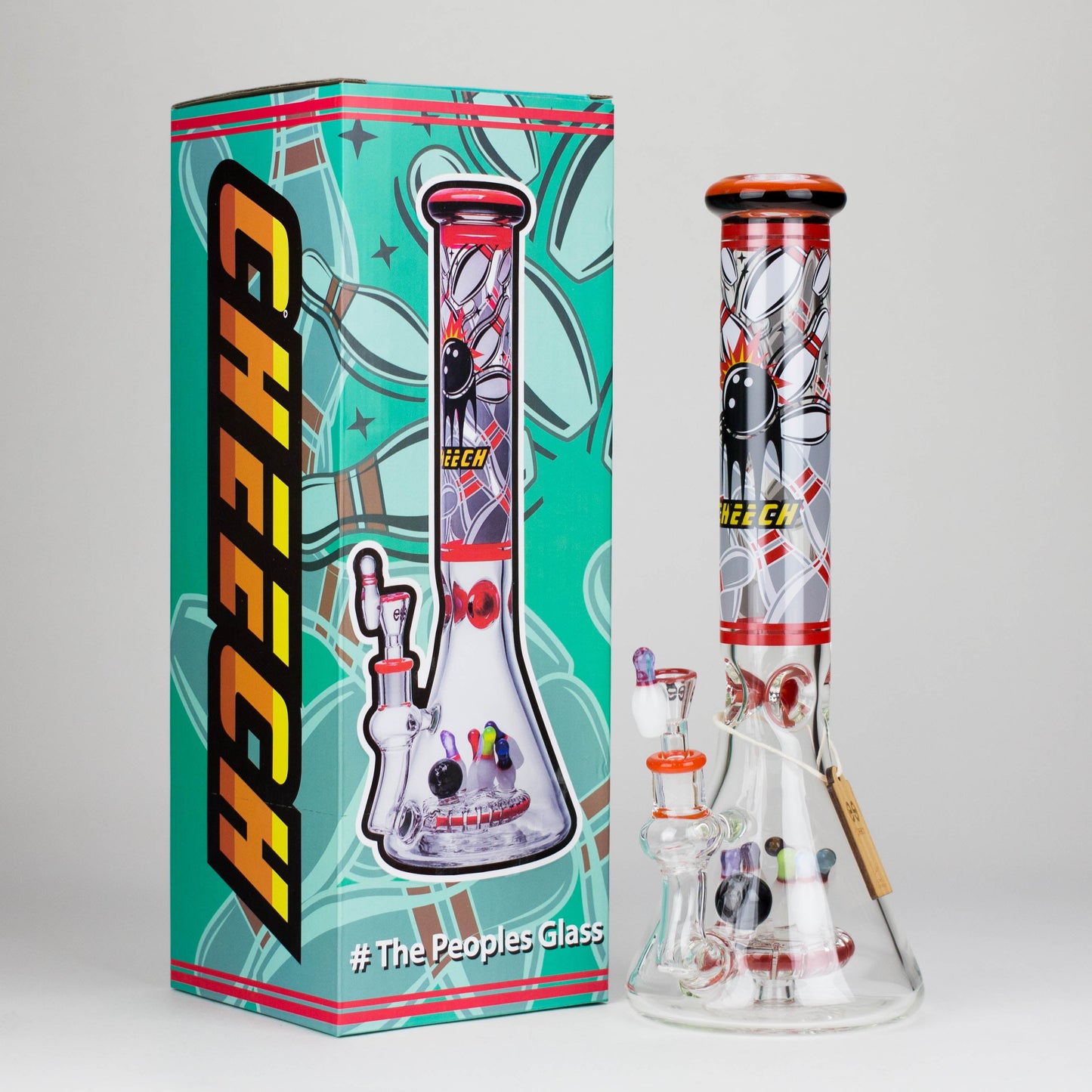 Cheech | 15" Bowling Pin Perc Bong