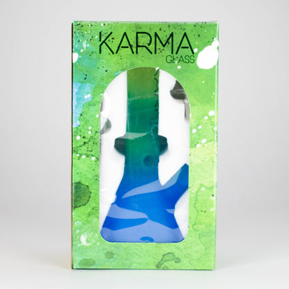 Karma | 9" Beaker 3 Toned Frosted Glass Bong