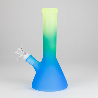Karma | 9" Beaker 3 Toned Frosted Glass Bong