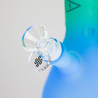 Karma | 9" Beaker 3 Toned Frosted Glass Bong