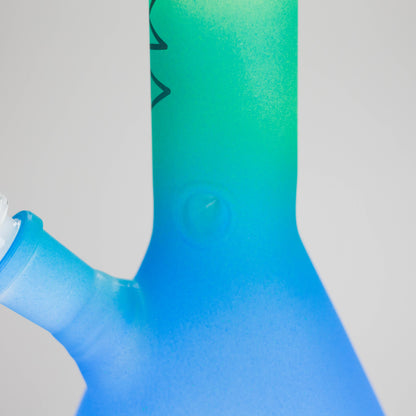Karma | 9" Beaker 3 Toned Frosted Glass Bong