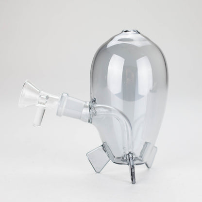 4″ Grey Rocket Glass Bong [XD022]