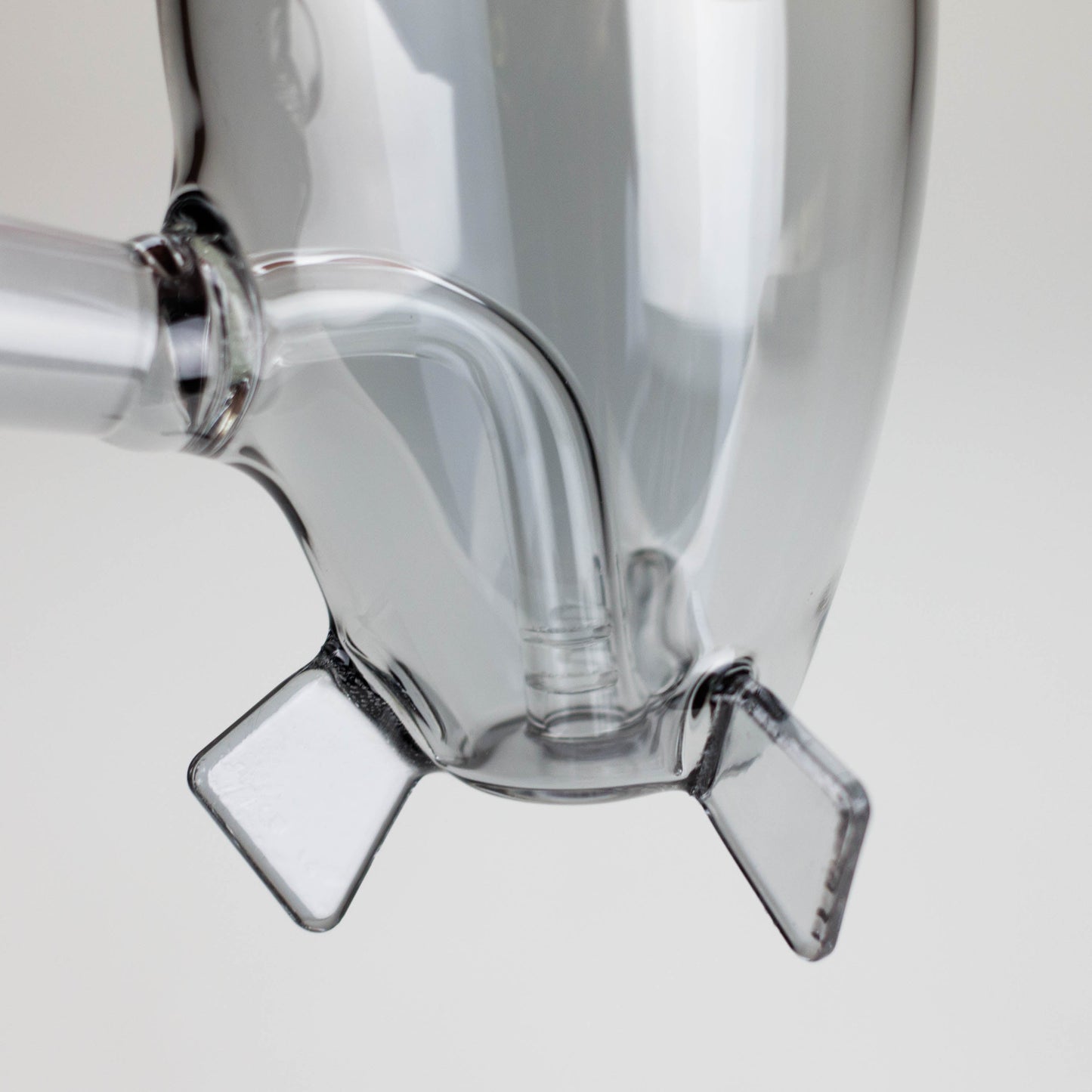 4″ Grey Rocket Glass Bong [XD022]