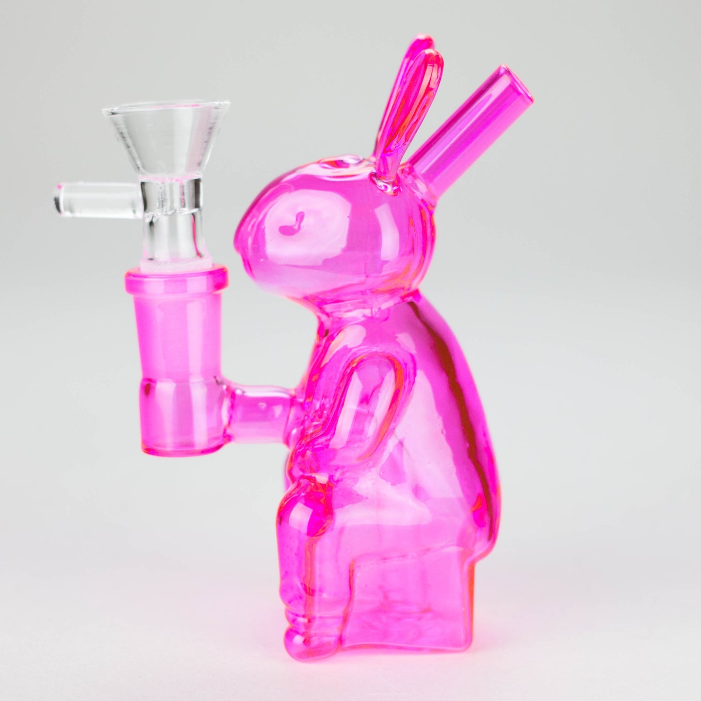 6″ Pink Bunny Soft Glass Bong [HL011]
