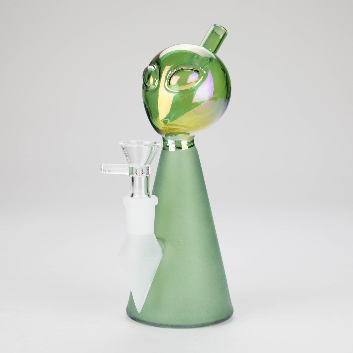7″ Green Alien Glass Bong [XD020]