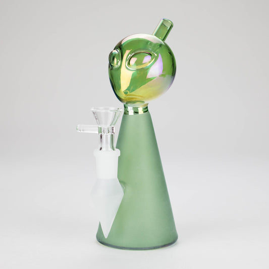 7″ Green Alien Glass Bong [XD020]