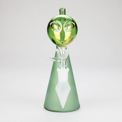 7″ Green Alien Glass Bong [XD020]