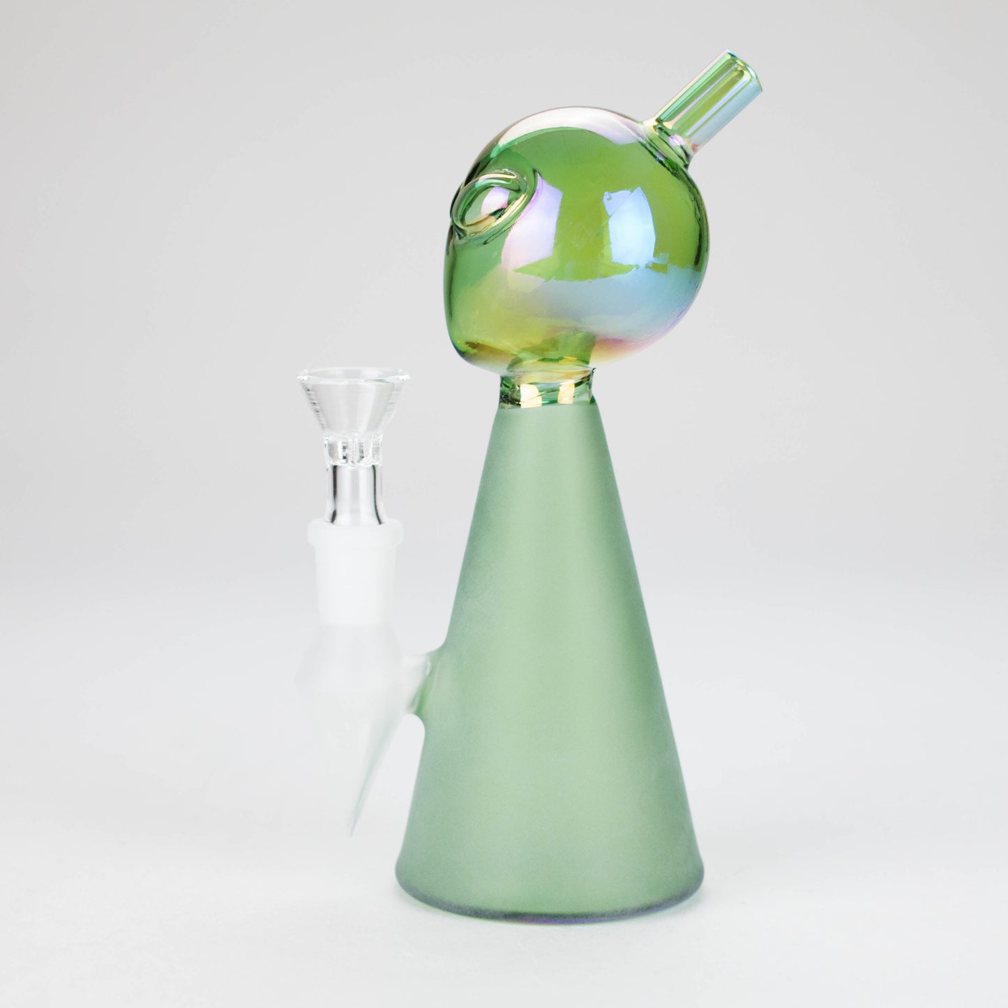 7″ Green Alien Glass Bong [XD020]