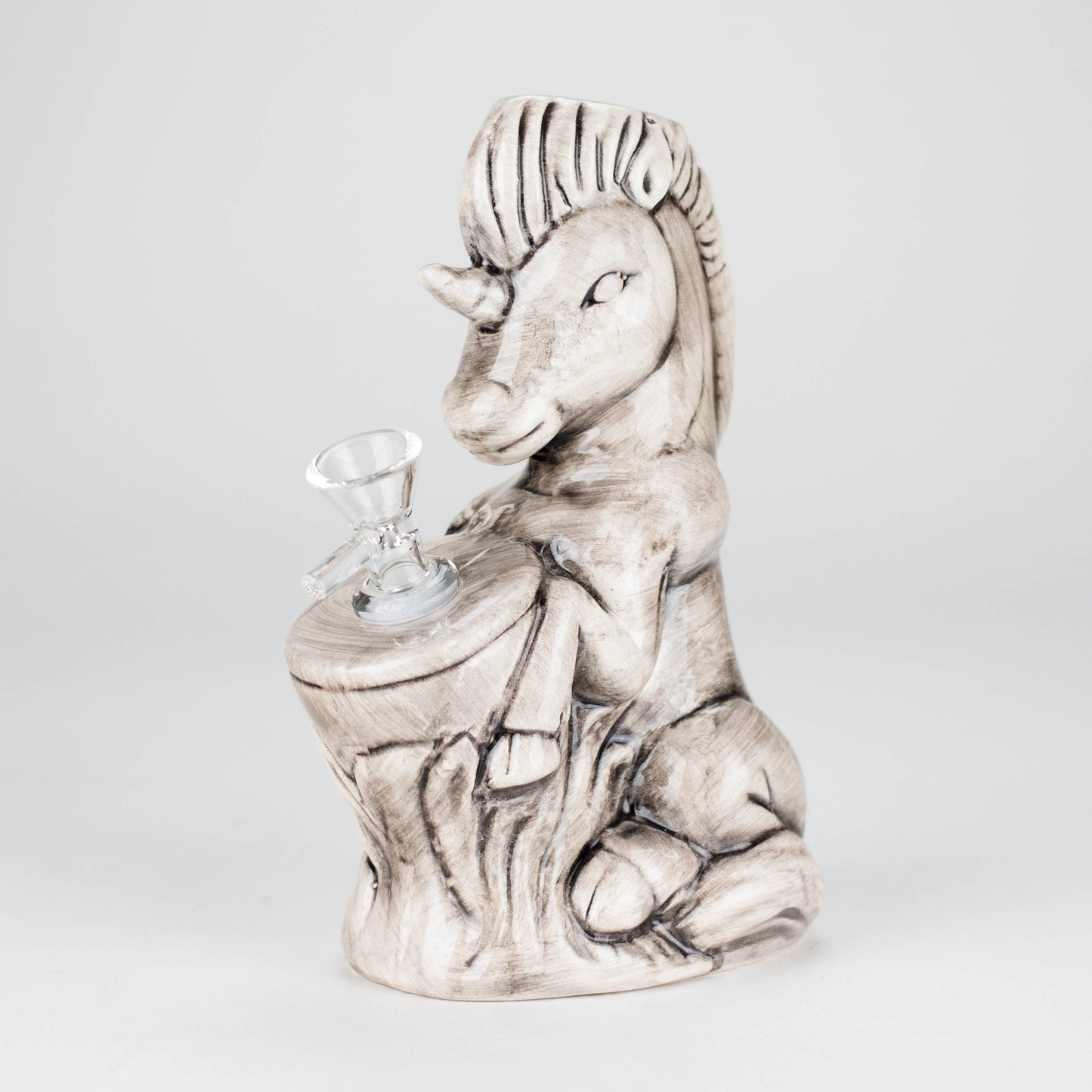 7" Sea Horse Design Ceramic Bong – Mythical Ocean-Inspired Collectible [ES089WP]